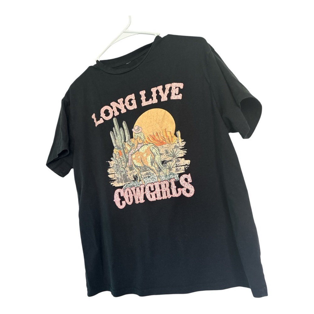 Black Cowboy Graphic Short Sleeve Tee